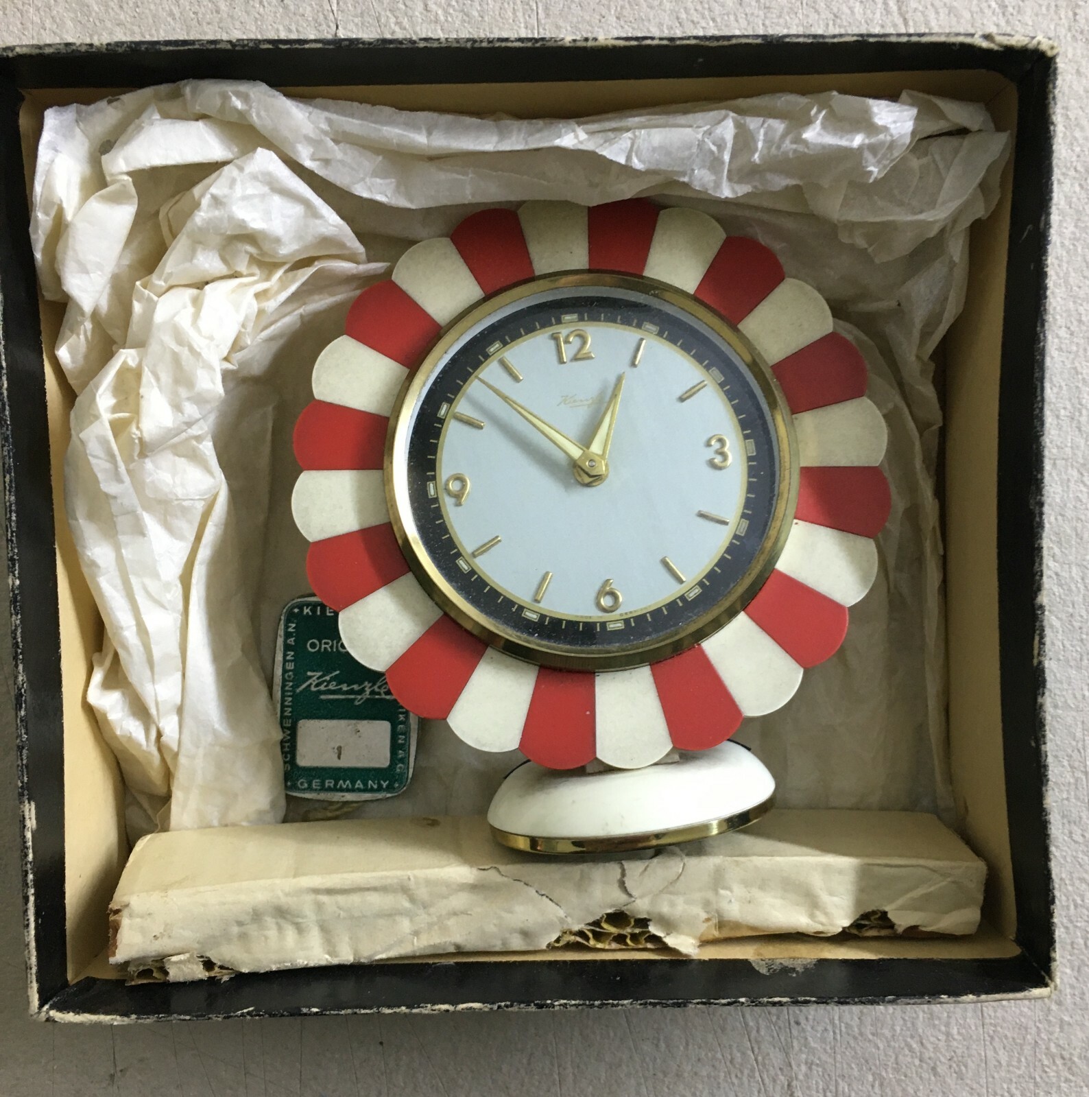 Orologio Sveglia Kienzle Anni '50 In Scatola Originale