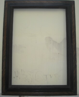 Grande Cornice Decorativa d'Epoca In Legno Ebanizzato