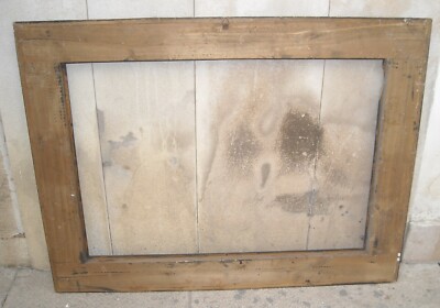 Grande Cornice Decorativa d'Epoca In Legno Ebanizzato