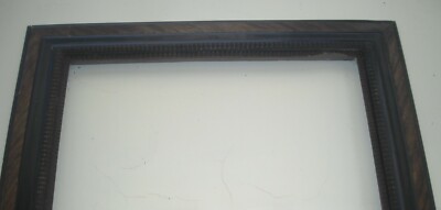 Grande Cornice Decorativa d'Epoca In Legno Ebanizzato