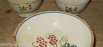 Cucina Antica, Ceramica Popolare: Vedova Besio, Tre Ceramiche Floreali
