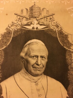 Pio IX: Ritratto In Litografia Dell'Editore E. Perino