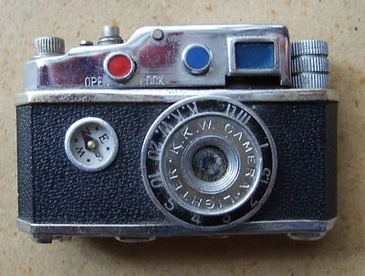 Vintage Lighter Shaped Like a Camera K.K.W., Occupied Japan