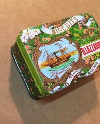 Pasticceria Dolciaria Biscotti: Piccola Scatola Pubblicitaria Saronno Lazzaroni