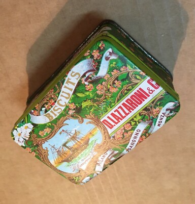 Pasticceria Dolciaria Biscotti: Piccola Scatola Pubblicitaria Saronno Lazzaroni