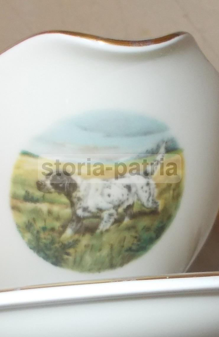 Caccia: Cani Da Caccia. Inusuale Decorativo Soprammobile, Porcellana Da Collezione