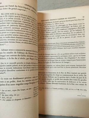 Bibliografia Ademar De Chabannes: Schedatura Delisle, Biblioteca Nazionale, Parigi