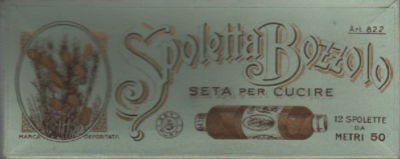 Seta Per Cucire Spoletta Bozzolo In Scatola d'Epoca