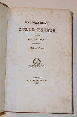 Teologia, Religione Cattolica E Missione Di Gesù: Ragionamenti Di Carlo Valletta (1835)