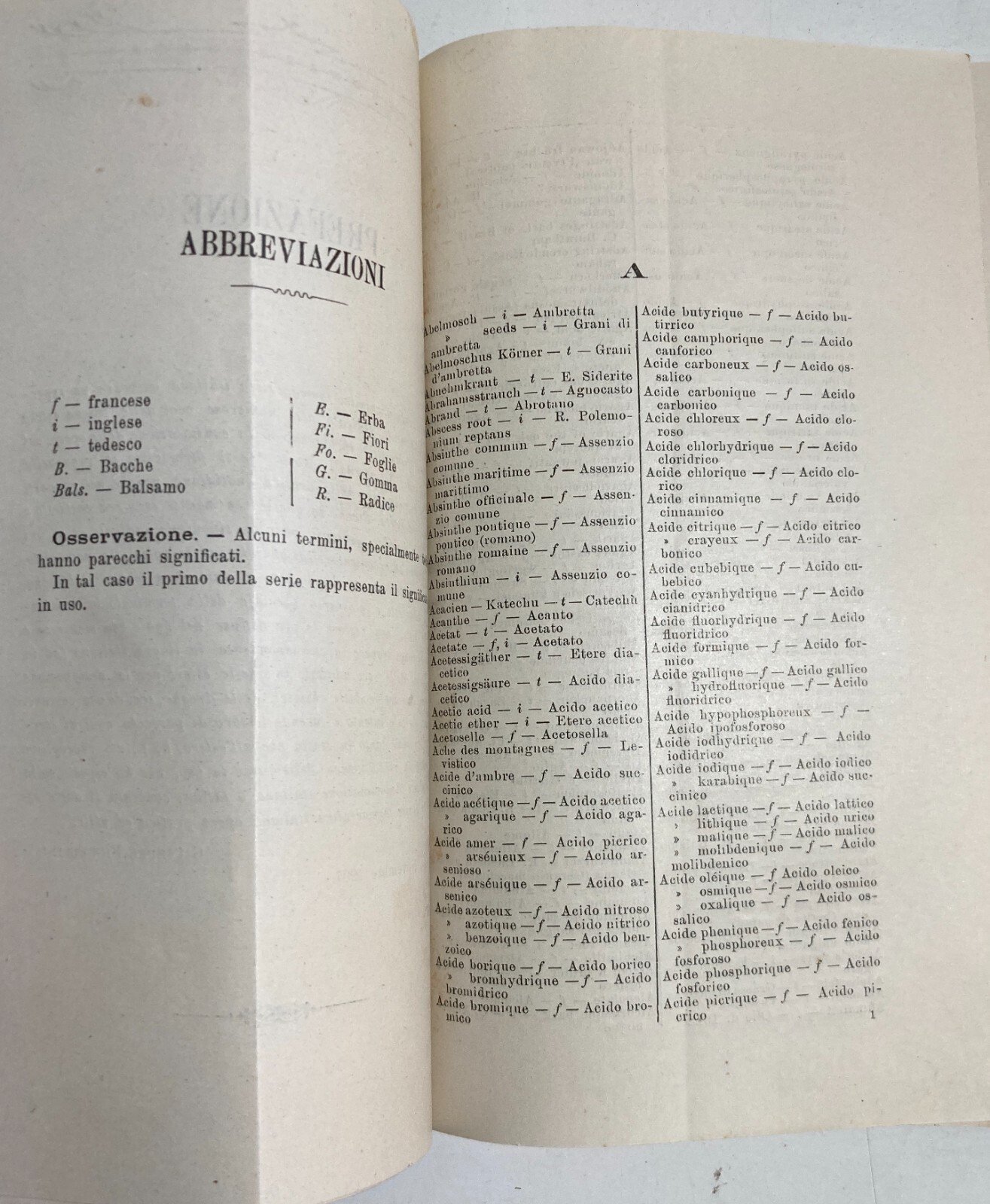 Medicina, Farmacia, Chimica Farmaceutica: Dizionario Piubellini, Milano, 1907