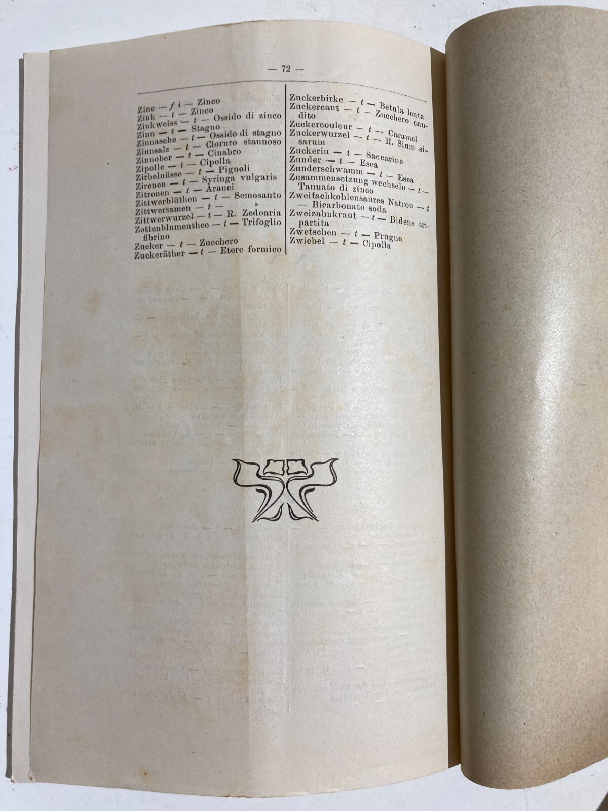 Medicina, Farmacia, Chimica Farmaceutica: Dizionario Piubellini, Milano, 1907