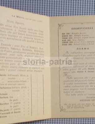 Depliant Giovanni Genesio, Vini di la Morra e Barolo