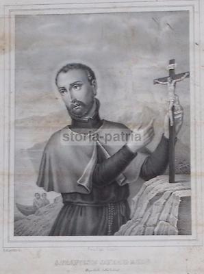 Napoli Antica Stampa Popolare Devozionale: San Francesco Saverio, Indie E Missioni