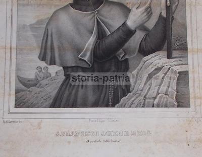 Napoli Antica Stampa Popolare Devozionale: San Francesco Saverio, Indie E Missioni