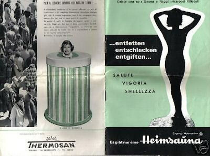 Sauna Sanitaria Estetica, Apparecchi Per Sauna: Depliant Pubblicitario Illustrato