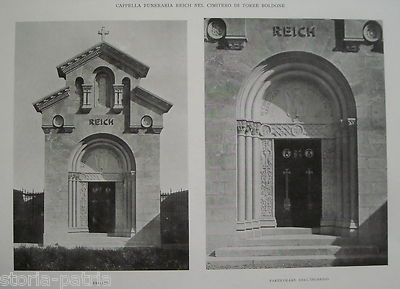 Architettura Funeraria, Bergamo, Torre Boldone: Cappella Reich   Luigi Angelini