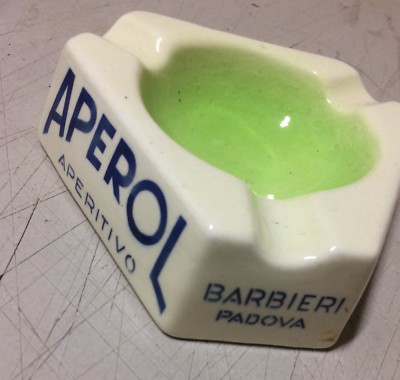 Aperol Barbieri: Posacenere Pubblicitario In Ceramica Marmaca (Padova)