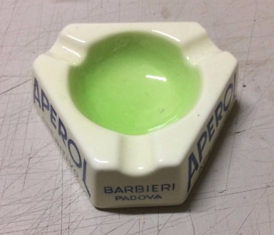 Aperol Barbieri: Posacenere Pubblicitario In Ceramica Marmaca (Padova)