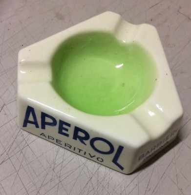 Aperol Barbieri: Posacenere Pubblicitario In Ceramica Marmaca (Padova)
