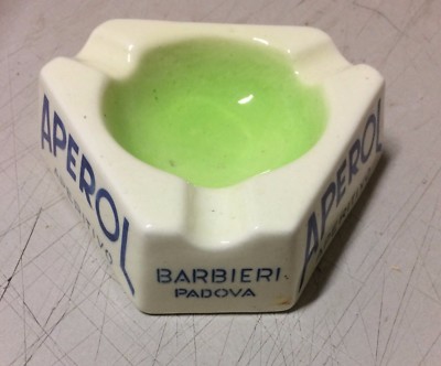 Aperol Barbieri: Posacenere Pubblicitario In Ceramica Marmaca (Padova)