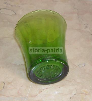 Bicchiere In Vetro Verde Da Collezione, Modernariato (EG)