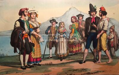 Arte, Folklore, Costumi Popolari: Campagna Romana, Calabria, Puglia, Napoli E Roma