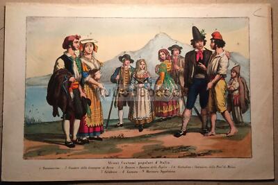 Arte, Folklore, Costumi Popolari: Campagna Romana, Calabria, Puglia, Napoli E Roma
