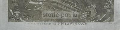 Irpinia, Mugnano: Rara Antica Stampa Popolare Napoletana, Santa Filomena, Artista Torre