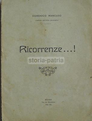 Domenico Mancuso, Ricorrenze...!, Brindisi, 1941   Composizione Poetica