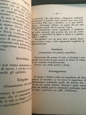 Hypnotism, Hypnosis, Handbook for the Hypnotist: Suggestion, Sleep, Catalepsy, 1947