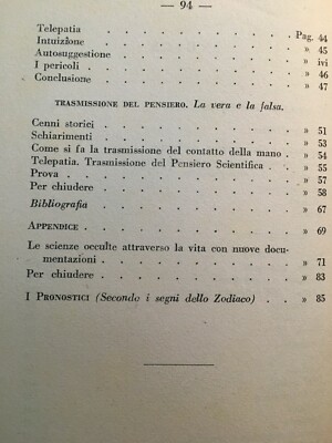 Ipnotismo, Ipnosi, Manuale Per L'Ipnotizzatore: Suggestione, Sonno, Catalessi, 1947