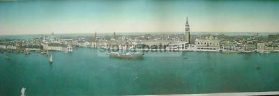 Venezia: Grande Veduta Panoramica Decorativa, Lunga Stampa A Colori Con Cornice