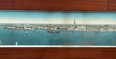 Venezia: Grande Veduta Panoramica Decorativa, Lunga Stampa A Colori Con Cornice