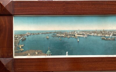 Venezia: Grande Veduta Panoramica Decorativa, Lunga Stampa A Colori Con Cornice
