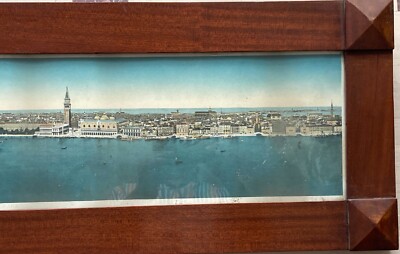 Venezia: Grande Veduta Panoramica Decorativa, Lunga Stampa A Colori Con Cornice