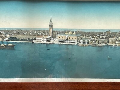 Venezia: Grande Veduta Panoramica Decorativa, Lunga Stampa A Colori Con Cornice