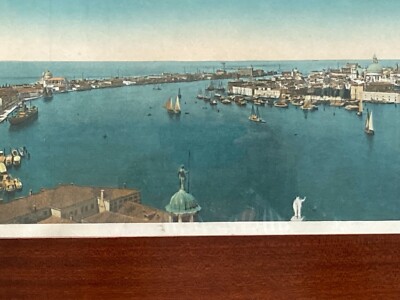 Venezia: Grande Veduta Panoramica Decorativa, Lunga Stampa A Colori Con Cornice