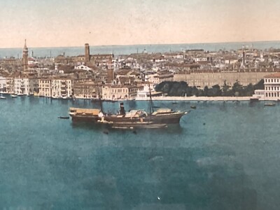 Venezia: Grande Veduta Panoramica Decorativa, Lunga Stampa A Colori Con Cornice