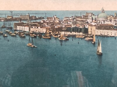Venezia: Grande Veduta Panoramica Decorativa, Lunga Stampa A Colori Con Cornice