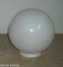Coppa Per Lampada In Vetro Bianco Decorativa d'Epoca