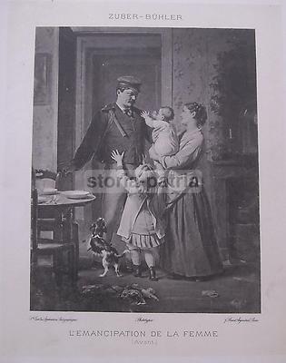 Vita Sociale, Emancipazione Della Donna, Veduta Familiare, Zuber Buhler