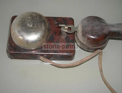 Elettrotecnica, Telefonia, Citofono d'epoca in Bachelite con Suoneria