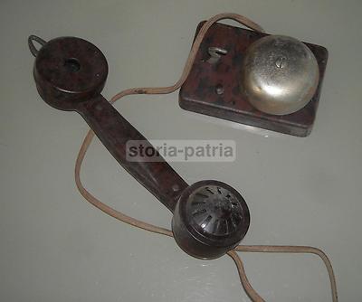 Elettrotecnica, Telefonia, Citofono d'Epoca In Bachelite Con Suoneria