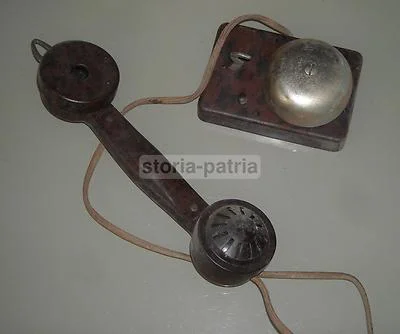 Elettrotecnica, Telefonia, Citofono d'epoca in Bachelite con Suoneria