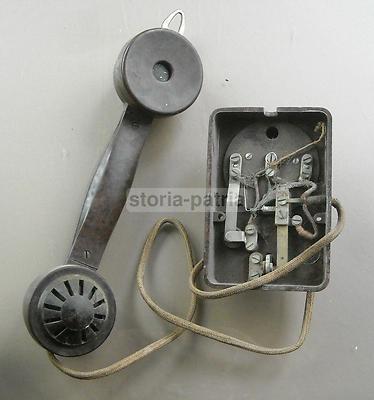 Elettrotecnica, Telefonia, Citofono d'Epoca In Bachelite Con Suoneria