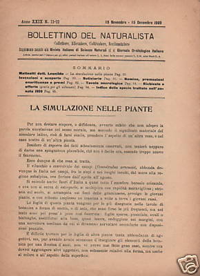 Storia Naturale, Bollettino Del Naturalista: Uccelli, Ghiaccio, Rabdomazia, Riccione