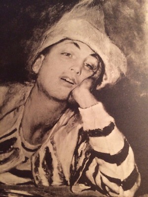 Mosè Bianchi, "Pagliaccio Stanco", Antica Stampa d'Arte