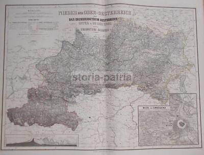 Nord Europa, Austria, Vienna, Salisburgo, Graz. Grande Cartografia Decorativa