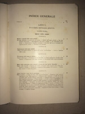 Ingegneria Sanitaria: Acqua, Fognatura, Igiene, Depurazione, Spazzatura   Spataro, '900