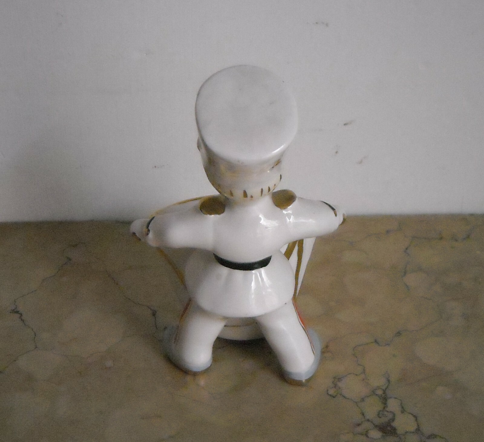 Scultura In Ceramica "Tamburino" (tamburo Portaoggetti)
